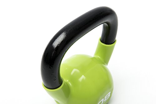 ESCAPE Studio Kettlebell - Pesa Rusas (Vinilo, de 8 a 9 kg), Color Verde, Talla 8 kg