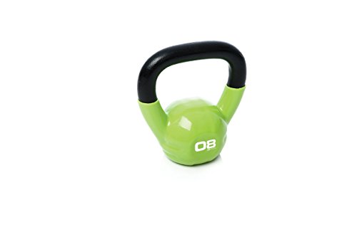 ESCAPE Studio Kettlebell - Pesa Rusas (Vinilo, de 8 a 9 kg), Color Verde, Talla 8 kg