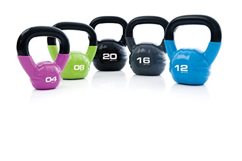 ESCAPE Studio Kettlebell - Pesa Rusas (Vinilo, de 8 a 9 kg), Color Verde, Talla 8 kg