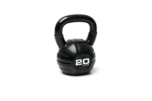 ESCAPE Studio Kettlebell - Pesa Rusas (Vinilo, más de 18 kg), Color Negro, Talla 20 kg