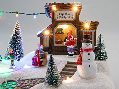 Escena de Navidad LED con figuras de hielo – 26 x 18 x 14 cm – Decoración de mesa iluminada Escena de Navidad LED con figuras de hielo – 26 x 18 x 14 cm – Decoración de mesa iluminada