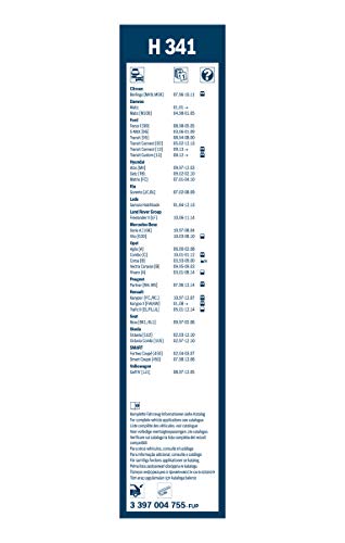 Escobilla limpiaparabrisas Bosch Rear H341, Longitud: 340mm – 1 escobilla limpiaparabrisas para la ventana trasera Escobilla limpiaparabrisas Bosch Rear H341, Longitud: 340mm – 1 escobilla limpiaparabrisas para la ventana trasera