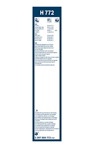 Escobilla limpiaparabrisas Bosch Rear H772, Longitud: 340mm – 1 escobilla limpiaparabrisas para la ventana trasera Escobilla limpiaparabrisas Bosch Rear H772, Longitud: 340mm – 1 escobilla limpiaparabrisas para la ventana trasera