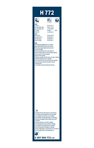 Escobilla limpiaparabrisas Bosch Rear H772, Longitud: 340mm – 1 escobilla limpiaparabrisas para la ventana trasera