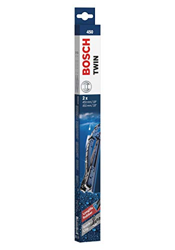 Escobilla limpiaparabrisas Bosch Twin 450, Longitud: 450mm/450mm – 1 juego para el parabrisas (frontal)
