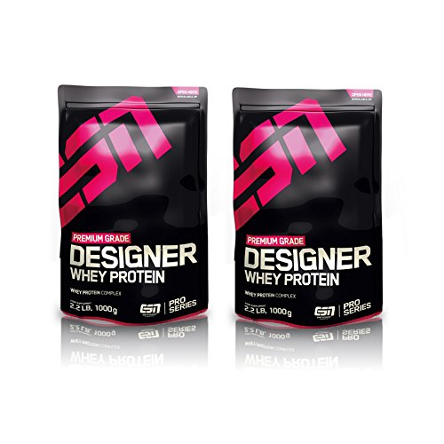 ESN Designer Whey Protein - 2 bolsas de 1000 g, sabor chocolate + chocolate = 2 kg ESN Designer Whey Protein - 2 bolsas de 1000 g, sabor chocolate + chocolate = 2 kg