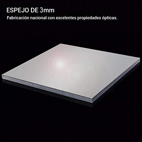 Espejo de Pared Fabricado en España- Varios Tamaños y Colores - Espejo Vestidor, Salón, Baño, Entraditas- Modelo MDF8 (Gris, 65x165 cm)