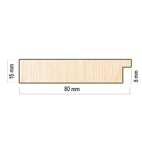 Espejo de Pared Fabricado en España- Varios Tamaños y Colores - Espejo Vestidor, Salón, Baño, Entraditas- Modelo MDF8 (Gris, 65x165 cm)