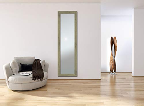 Espejo de Pared Fabridao en España- Varios Tamaños y Colores - Espejo Vestidor, Salón, Baño, Entraditas- Modelo MDF8 (Nogal, 65x165 cm)