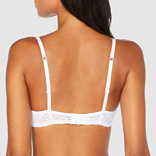 Esprit Daily Lace Micro Sexy Push Sujetador up, Blanco (White 100), 90A (Talla del Fabricante: 75 A) para Mujer