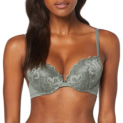 Esprit Eliska CLAS.Push Sujetador con Push-up, Verde (Olive 360), 90B (Talla del Fabricante: 75 B) para Mujer Esprit Eliska CLAS.Push Sujetador con Push-up, Verde (Olive 360), 90B (Talla del Fabricante: 75 B) para Mujer