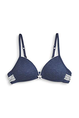 Esprit Lovely Melange Yg Moulded Bra Sujetador, Azul (Navy 400), Keine Angabe (Talla del Fabricante: 75 A) para Niñas