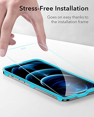 ESR Protector de Pantalla Compatible con iPhone 12, Compatible con iPhone 12 Pro de 6.1 Pulgadas 2020 ESR Protector de Pantalla Compatible con iPhone 12, Compatible con iPhone 12 Pro de 6.1 Pulgadas 2020