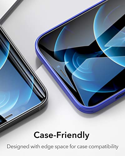 ESR Protector de Pantalla Compatible con iPhone 12, Compatible con iPhone 12 Pro de 6.1 Pulgadas 2020 ESR Protector de Pantalla Compatible con iPhone 12, Compatible con iPhone 12 Pro de 6.1 Pulgadas 2020