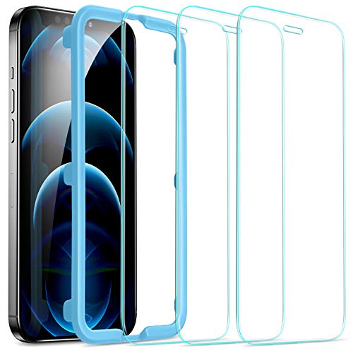 ESR Protector de Pantalla Compatible con iPhone 12, Compatible con iPhone 12 Pro de 6.1 Pulgadas 2020 ESR Protector de Pantalla Compatible con iPhone 12, Compatible con iPhone 12 Pro de 6.1 Pulgadas 2020