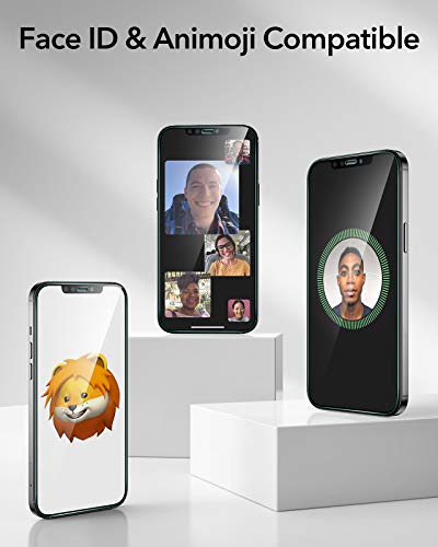 ESR Protector de Pantalla Compatible con iPhone 12, Compatible con iPhone 12 Pro de 6.1 Pulgadas 2020 ESR Protector de Pantalla Compatible con iPhone 12, Compatible con iPhone 12 Pro de 6.1 Pulgadas 2020
