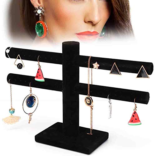 Estante de exhibición de joyería desmontable del estante del organizador de la joyería del paño del terciopelo, estante de la joyería, para la oficina en casa Estante de exhibición de joyería desmontable del estante del organizador de la joyería del paño del terciopelo, estante de la joyería, para la oficina en casa