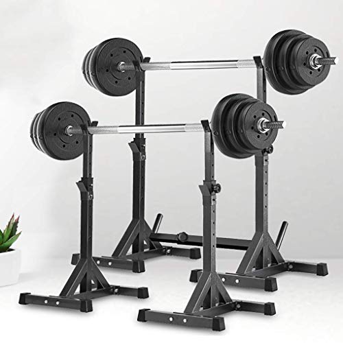 Estante De Sentadillas Estante De Barra Banco De Pesas Para El Hogar Equipo De Fitness Barbell Taburete Plano De Empuje Estante De Sentadillas Simple Prensa De Banco, Plegable Multi Sit Up, Para Leva