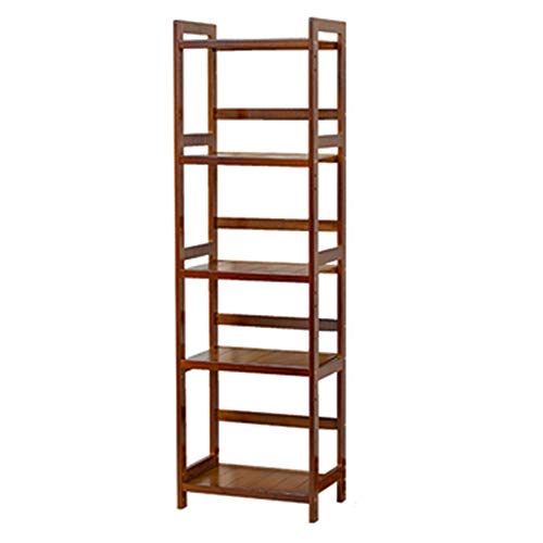 Estante HUO Vertical De Madera Juego De 4 Tableros De Madera De Bambú Librería Abierta Armario De Almacenamiento Muebles De Baño (Size : 39 * 26 * 130cm)