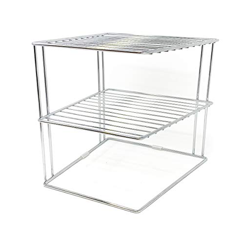 Estante para platos, soporte platos para almacenamiento en armarios de cocina | Organizador platos estante cocina de 25x25x19cm, plateado Estante para platos, soporte platos para almacenamiento en armarios de cocina | Organizador platos estante cocina de 25x25x19cm, plateado