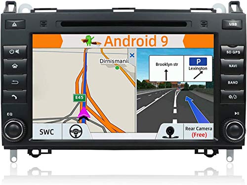 Estéreo de coche de doble dinar Android 9.0 compatible con la unidad principal de navegación GPS Benz B200 / Benz Viano / Sprinter / Freightliner / W906 | Cámara Canbus gratis | 8 pulgadas 2G + 32G