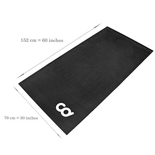 Esterilla blanda para bicicleta, apta para Ergo Mag Fluid para bicis estáticas - Alfombrilla para bicis Peloton, gruesa, para equipos de ejercicio y suelos de gimnasio, 76,2 x 152,4 cm