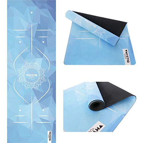 Esterilla de Yoga Pro | Caucho Natural & Microfibra | Alfombra Grueso y Grande | Antideslizante y ecológico | Colchoneta Pilates, Fitness & Ejercicio | Correa + E-Book Ofrecido (MANDALIGN Blue) Esterilla de Yoga Pro | Caucho Natural & Microfibra | Alfombra Grueso y Grande | Antideslizante y ecológico | Colchoneta Pilates, Fitness & Ejercicio | Correa + E-Book Ofrecido (MANDALIGN Blue)