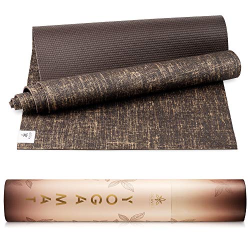 Esterilla Yoga Antideslizante - Colchoneta Gimnasia Gruesa y Plegable con Correa Yoga Mat para Deporte en Casa, Fitness, Gimnasia y Pilates - Alfombra de Goma y Mat de Yute Ecológico