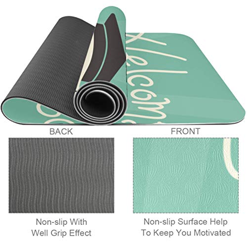 Esterilla Yoga Mat Antideslizante Profesional - Bienvenido de nuevo al colegio - Colchoneta Gruesa para Deportes - Gimnasia Pilates Fitness - Ecológica Esterilla Yoga Mat Antideslizante Profesional - Bienvenido de nuevo al colegio - Colchoneta Gruesa para Deportes - Gimnasia Pilates Fitness - Ecológica