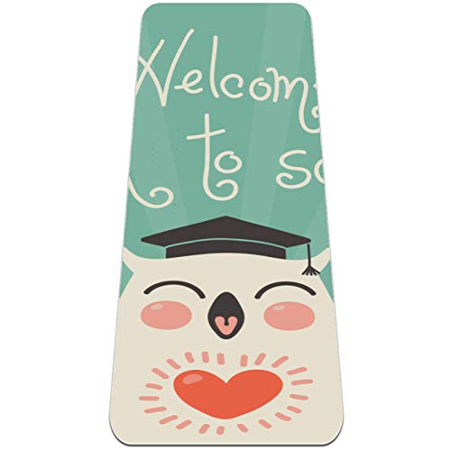 Esterilla Yoga Mat Antideslizante Profesional - Bienvenido de nuevo al colegio - Colchoneta Gruesa para Deportes - Gimnasia Pilates Fitness - Ecológica Esterilla Yoga Mat Antideslizante Profesional - Bienvenido de nuevo al colegio - Colchoneta Gruesa para Deportes - Gimnasia Pilates Fitness - Ecológica