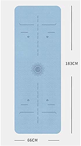 Esterillas Yoga Antideslizante Hombres Antideslizantes Y Mujeres Fitness Mat Engrasamiento Ampliación Larga Yoga Mat Mat Yoga Mat mwsoz (Color : C, Talla : 6mm)