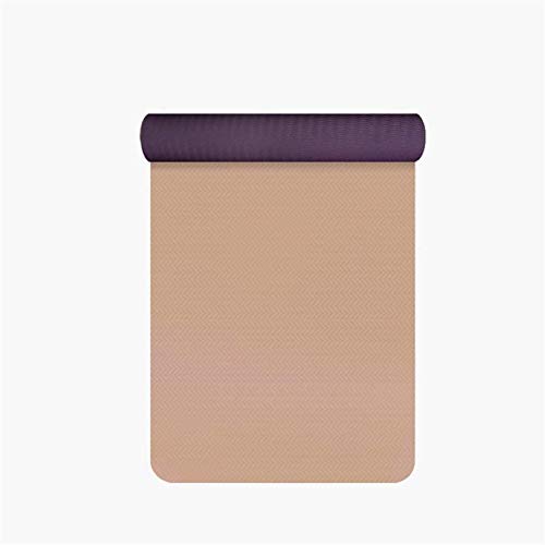 Esterillas Yoga Antideslizante Hombres Antideslizantes Y Mujeres Fitness Mat Engrasamiento Ampliación Larga Yoga Mat Mat Yoga Mat mwsoz (Color : C, Talla : 6mm)