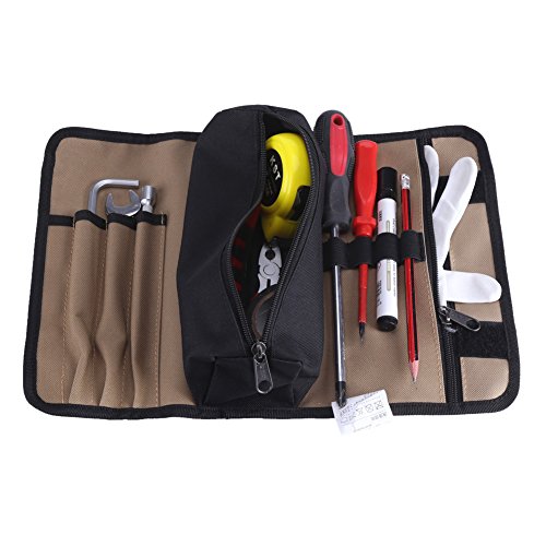 Estuche enrollable para herramientas portátil bolsas portaherramientas en tejido Oxford 600d bolsa de herramientas electricista