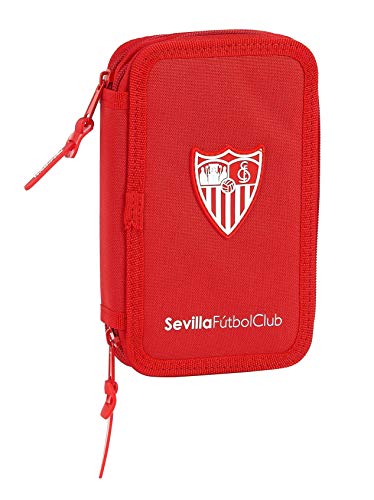 Estuche Escolar con 28 Útiles Incluidos de Sevilla FC Corporativa, 125x40x195mm
