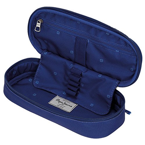 Estuche Pepe Jeans Harlow Azul Marino con organizador interior