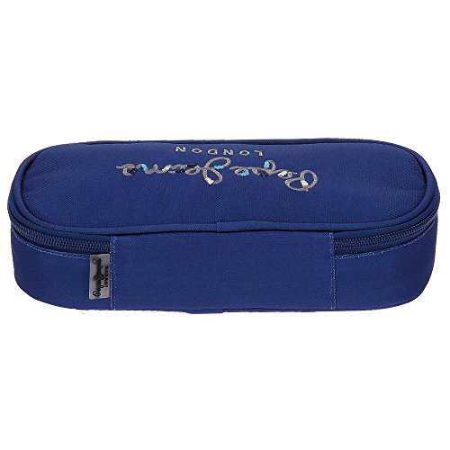 Estuche Pepe Jeans Harlow Azul Marino con organizador interior Estuche Pepe Jeans Harlow Azul Marino con organizador interior