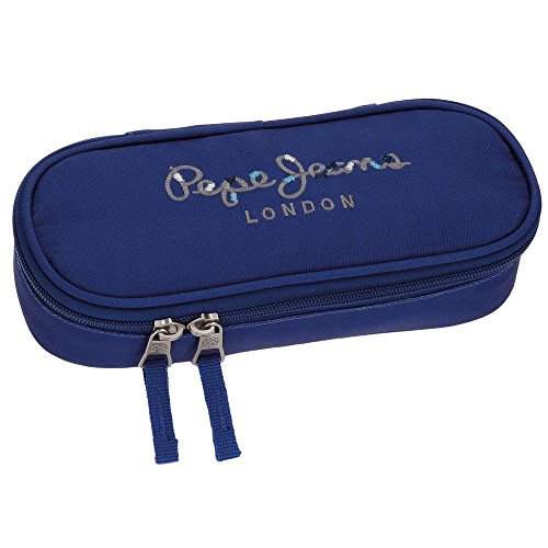 Estuche Pepe Jeans Harlow Azul Marino con organizador interior Estuche Pepe Jeans Harlow Azul Marino con organizador interior
