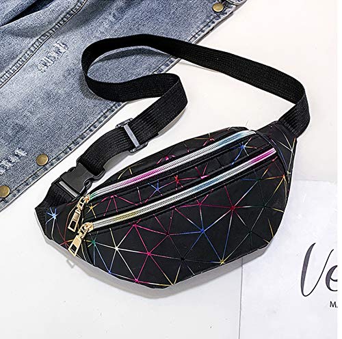 Estwell Riñonera Mujer Moda Riñonera Deportiva Viaje Bolso de Cintura Running Impermeable Riñoneras de Marcha Fanny Pack