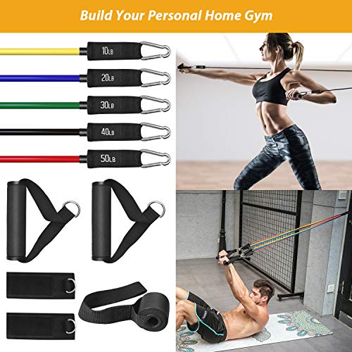 ETEPON Bandas Elásticas 14 piezas, Bandas de Fitness Gomas Elasticas Musculacion Látex Bandas de Resistencia para Entrenamiento de Resistencia ES011 ETEPON Bandas Elásticas 14 piezas, Bandas de Fitness Gomas Elasticas Musculacion Látex Bandas de Resistencia para Entrenamiento de Resistencia ES011