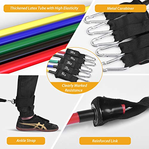 ETEPON Bandas Elásticas 14 piezas, Bandas de Fitness Gomas Elasticas Musculacion Látex Bandas de Resistencia para Entrenamiento de Resistencia ES011 ETEPON Bandas Elásticas 14 piezas, Bandas de Fitness Gomas Elasticas Musculacion Látex Bandas de Resistencia para Entrenamiento de Resistencia ES011