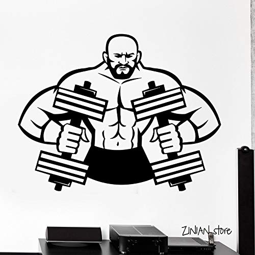 Etiqueta engomada de la Pared del músculo Deportivo Etiqueta de la Pared de la Aptitud Mancuerna Barbell Vinilo Pintura de la Pared Extraíble Decoración del hogar50X45cm Etiqueta engomada de la Pared del músculo Deportivo Etiqueta de la Pared de la Aptitud Mancuerna Barbell Vinilo Pintura de la Pared Extraíble Decoración del hogar50X45cm