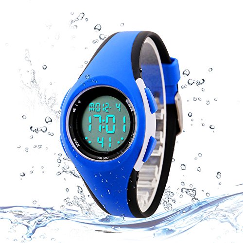 etows Impermeable Luces relojes Flash 50 m cronógrafo Digital niños niñas reloj de pulsera deportivo etows Impermeable Luces relojes Flash 50 m cronógrafo Digital niños niñas reloj de pulsera deportivo