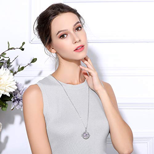 EUDORA Harmony Ball Yoga OM Símbolo Colgante Llamador de Angeles Embarazada Collares de Mujer Colgantes Mujer Bisutería Mujer Regalos Originales para Mujer