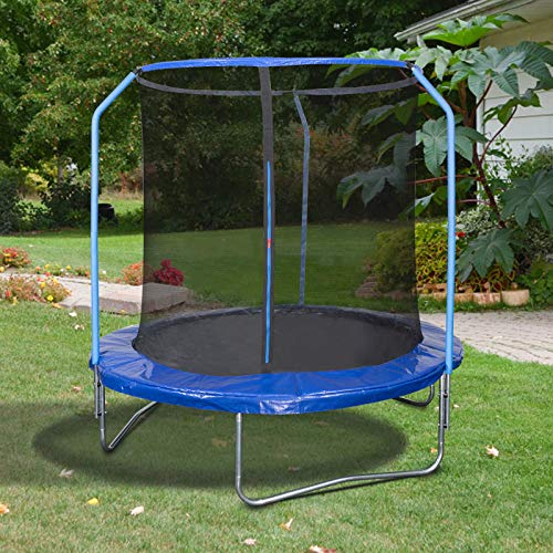 EUGAD Cama Elastica Trampolin Jardín Infantil Hacer Ejercicio Ø240cm Jugar Mejora la Forma Física Color Azul 0003BC