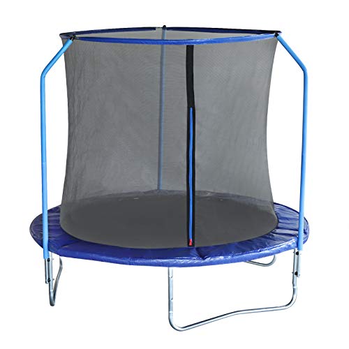 EUGAD Cama Elastica Trampolin Jardín Infantil Hacer Ejercicio Ø240cm Jugar Mejora la Forma Física Color Azul 0003BC