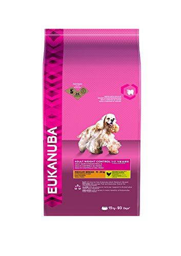 Eukanuba Adulto Control de peso Raza mediana Pollo [15 Kg]