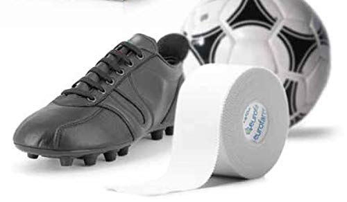 Euroathletic Sport Tape (cm 3,8 x m 10) Cinta para Sujeción Rígida, Vendaje Funcional y Deportivo, 100% Viscosa con Adhesivo Hipoalergénico de Oxido de Zinc