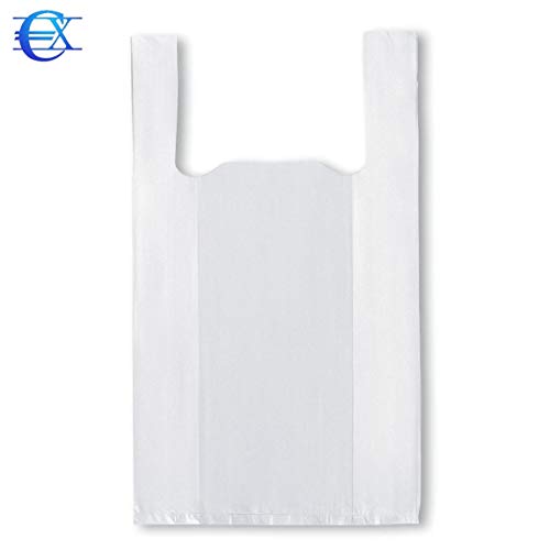 EUROXANTY® Bolsas de Plástico Tipo Camiseta | Alta resistencia | Reutilizables y Reciclables | Material Polietileno de Alta Densidad | Con Asas | Apta para Alimentos (Blanco, 30 x 40-200 uds) EUROXANTY® Bolsas de Plástico Tipo Camiseta | Alta resistencia | Reutilizables y Reciclables | Material Polietileno de Alta Densidad | Con Asas | Apta para Alimentos (Blanco, 30 x 40-200 uds)