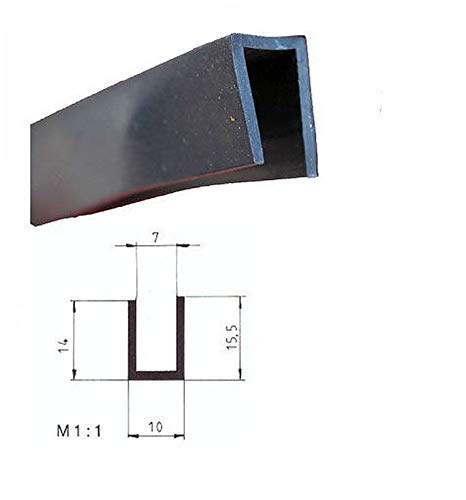 eutras Protector de bordes 1947 Capacidad fp3009 Protector de cantos Perfil de junta de goma spalt métrica 7,0 mm, Negro, 3 m eutras Protector de bordes 1947 Capacidad fp3009 Protector de cantos Perfil de junta de goma spalt métrica 7,0 mm, Negro, 3 m