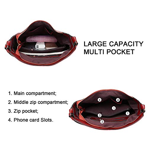 EVEOUT Bolso de cuero vegano suave para mujer,Bolsos de Mano Retro, Bolso de Hombro con Asa Superior para el Trabajo Casual, Bolso Clásico de Hobo con Borla Bolsas de Viaje para Mujer EVEOUT Bolso de cuero vegano suave para mujer,Bolsos de Mano Retro, Bolso de Hombro con Asa Superior para el Trabajo Casual, Bolso Clásico de Hobo con Borla Bolsas de Viaje para Mujer